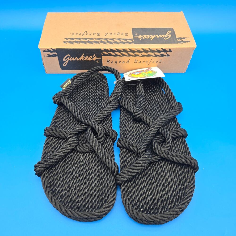 Gurkee's Men's Size 12 Barbados Rope Sandals New In Box Beach Flip Flops